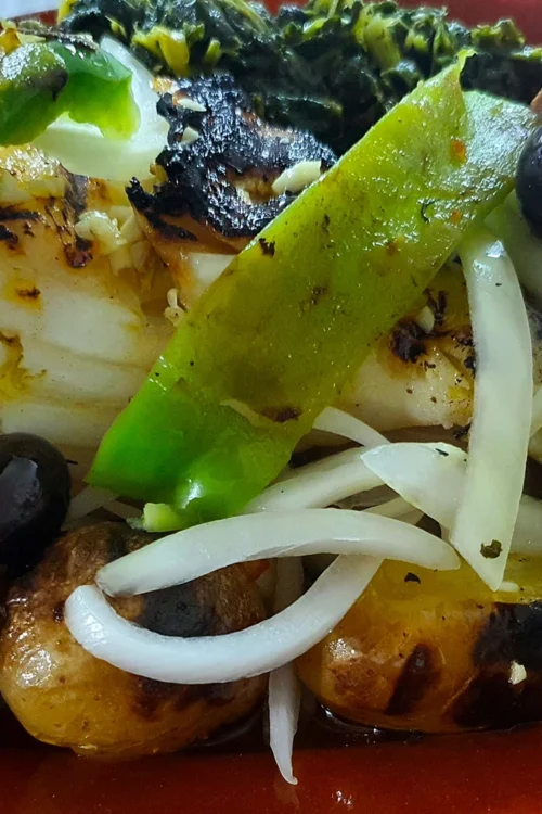 Grilled codfish